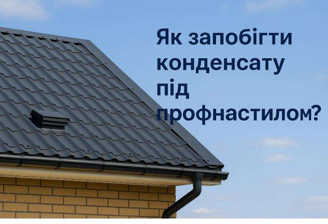 Как предотвратить конденсат под профнастилом